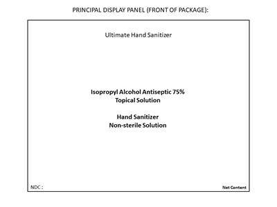 Principal Display Panel (Ultimate Hand Sanitizer Label Usa Principal)